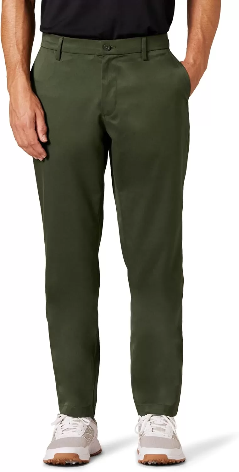 imageAmazon Essentials Mens Athleticfit Stretch Golf Pants Available in Big ampamp TallDark Olive