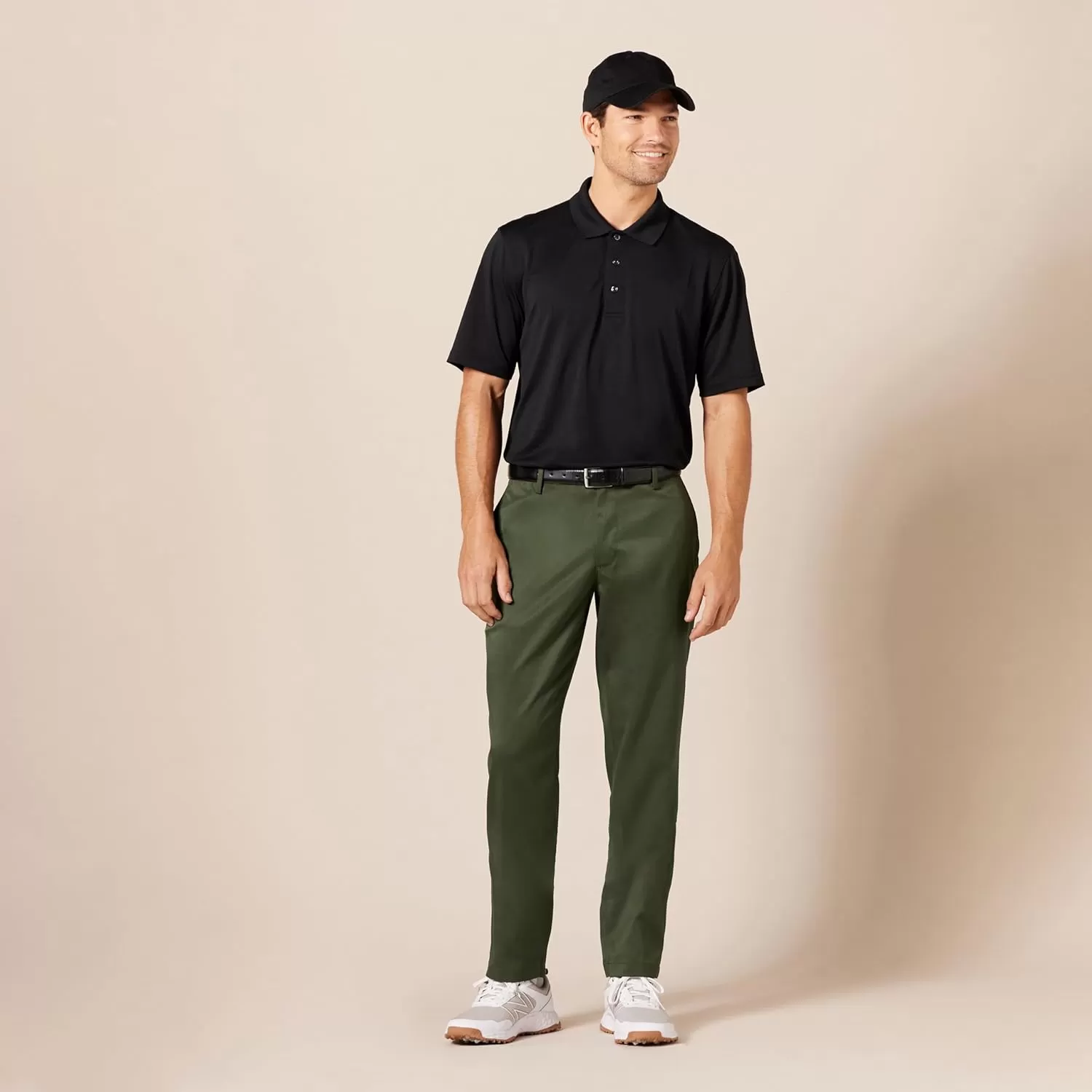 imageAmazon Essentials Mens Athleticfit Stretch Golf Pants Available in Big ampamp TallDark Olive