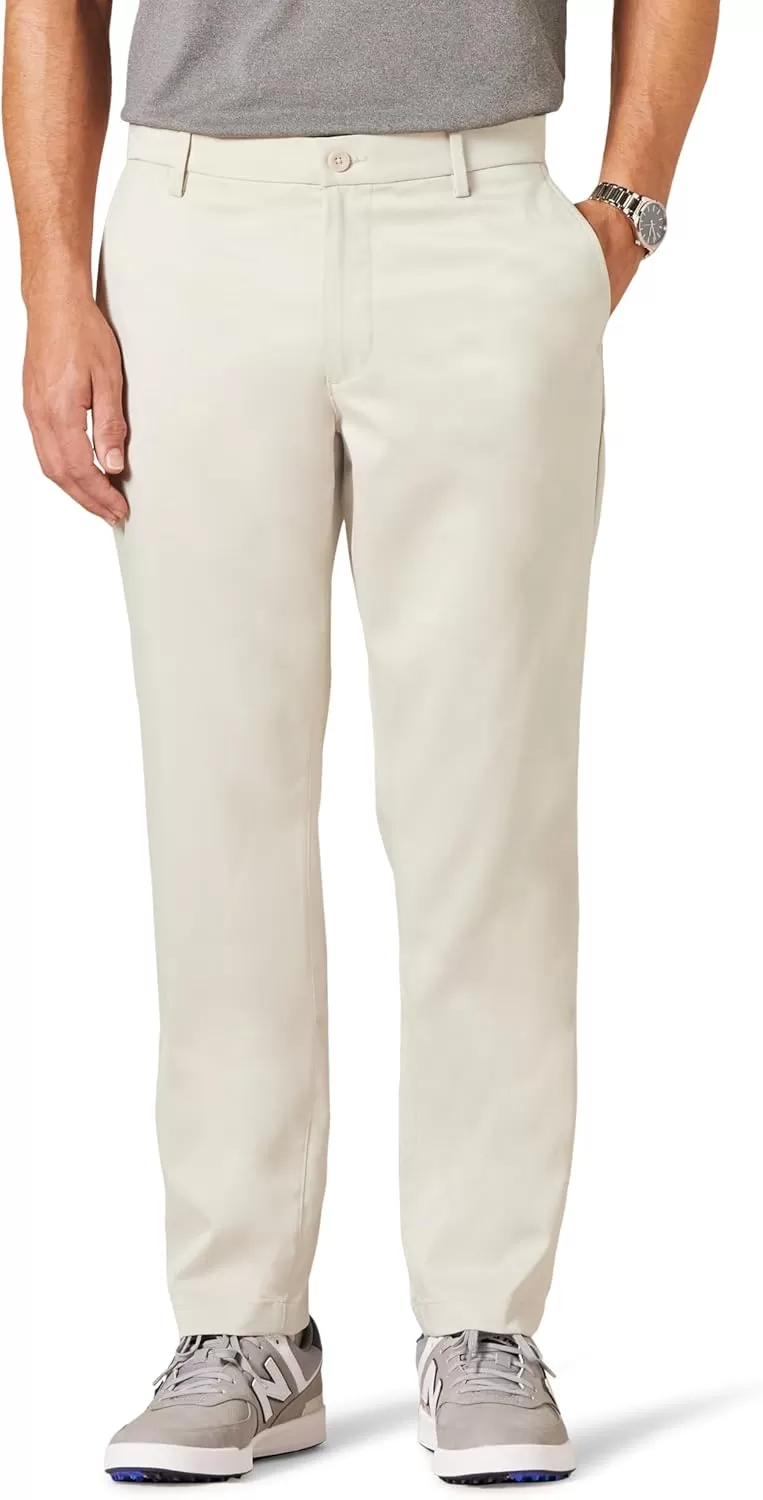 imageAmazon Essentials Mens Athleticfit Stretch Golf Pants Available in Big ampamp TallStone