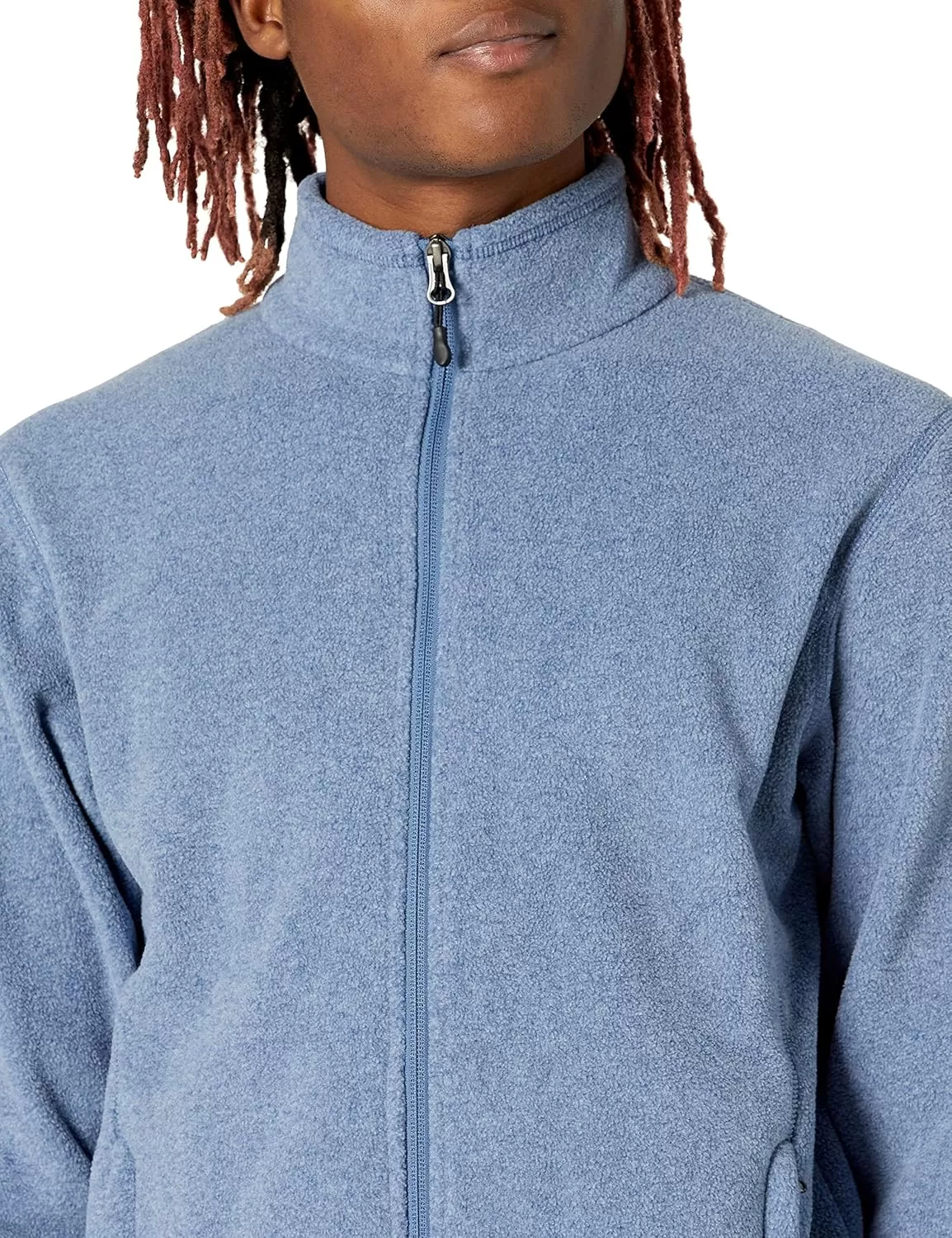 imageAmazon Essentials Mens FullZip Fleece Jacket Available in Big ampamp TallBlue Heather
