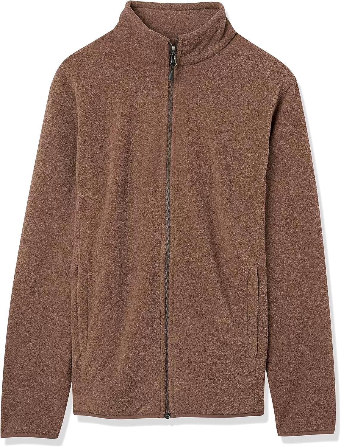 imageAmazon Essentials Mens FullZip Fleece Jacket Available in Big ampamp TallBrown Heather