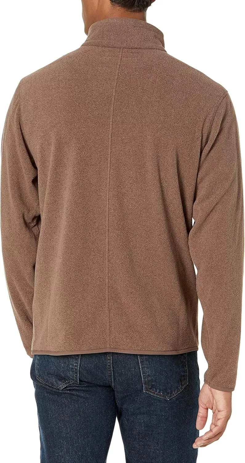 imageAmazon Essentials Mens FullZip Fleece Jacket Available in Big ampamp TallBrown Heather