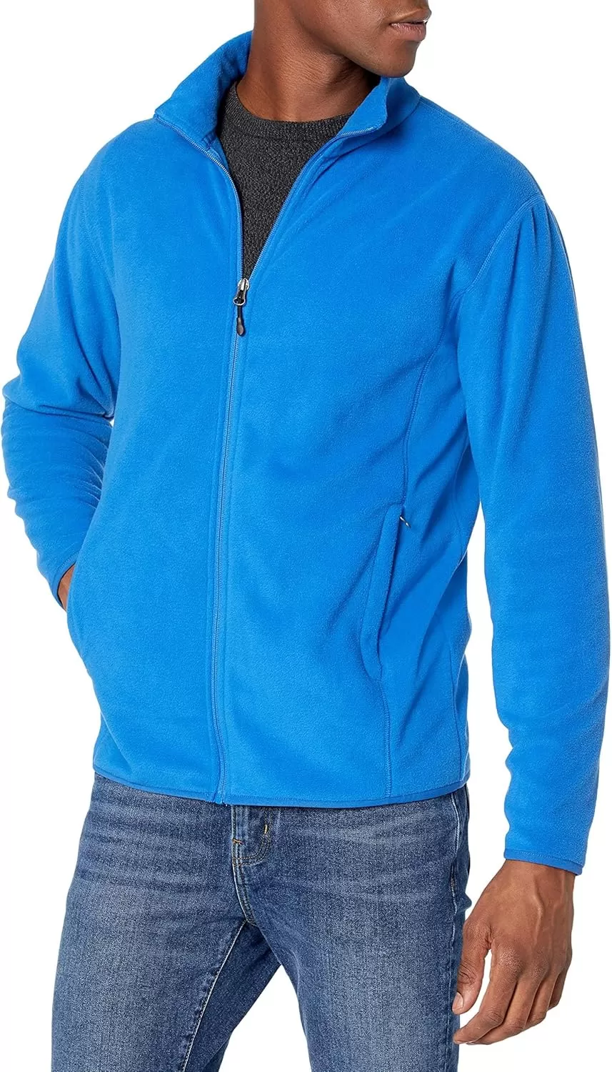 imageAmazon Essentials Mens FullZip Fleece Jacket Available in Big ampamp TallCobalt Blue