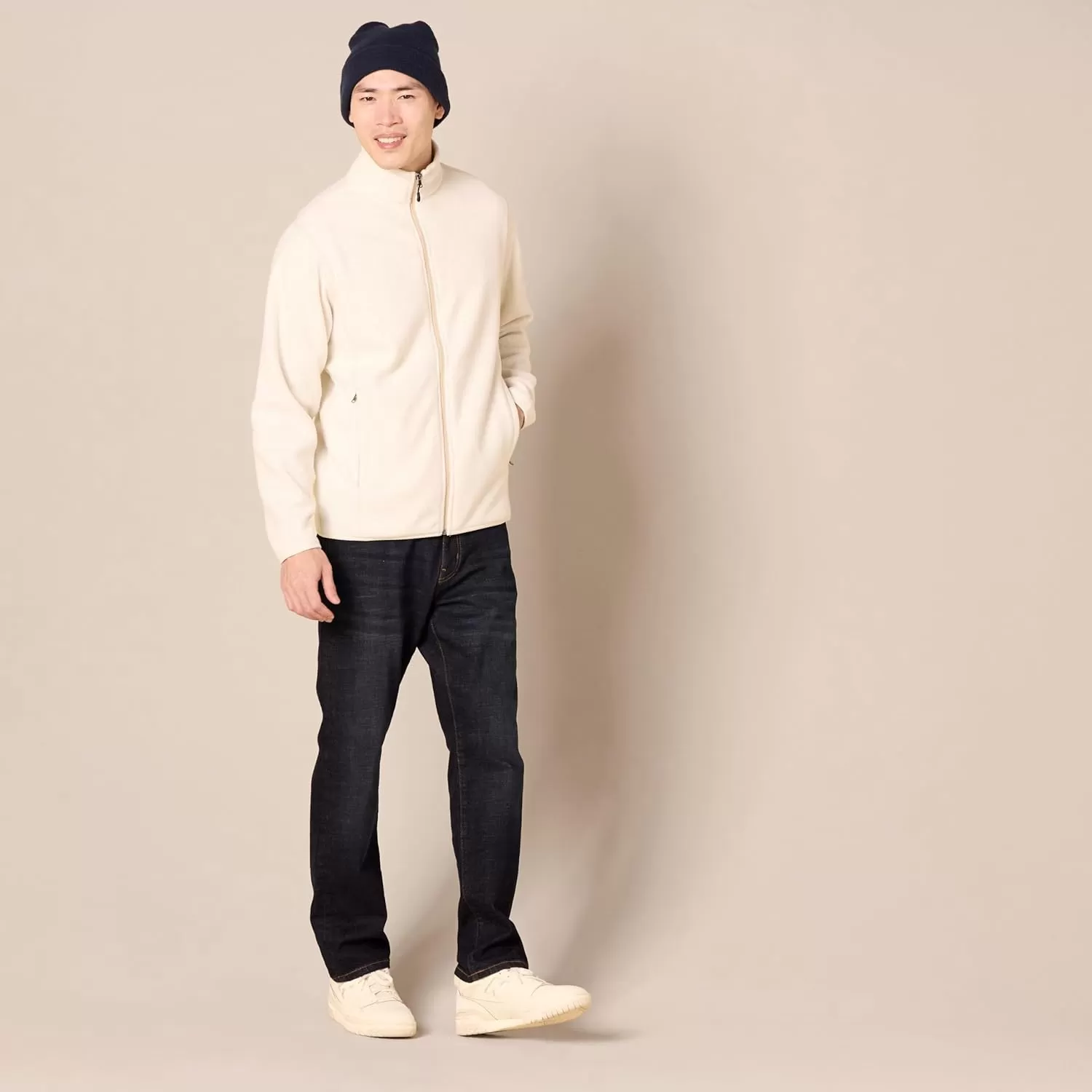 imageAmazon Essentials Mens FullZip Fleece Jacket Available in Big ampamp TallOatmeal Heather