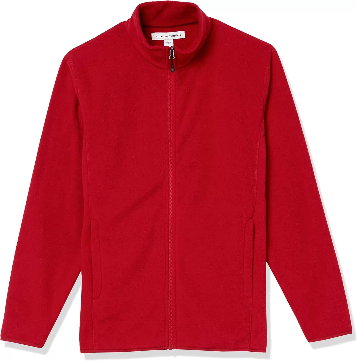 imageAmazon Essentials Mens FullZip Fleece Jacket Available in Big ampamp TallRed