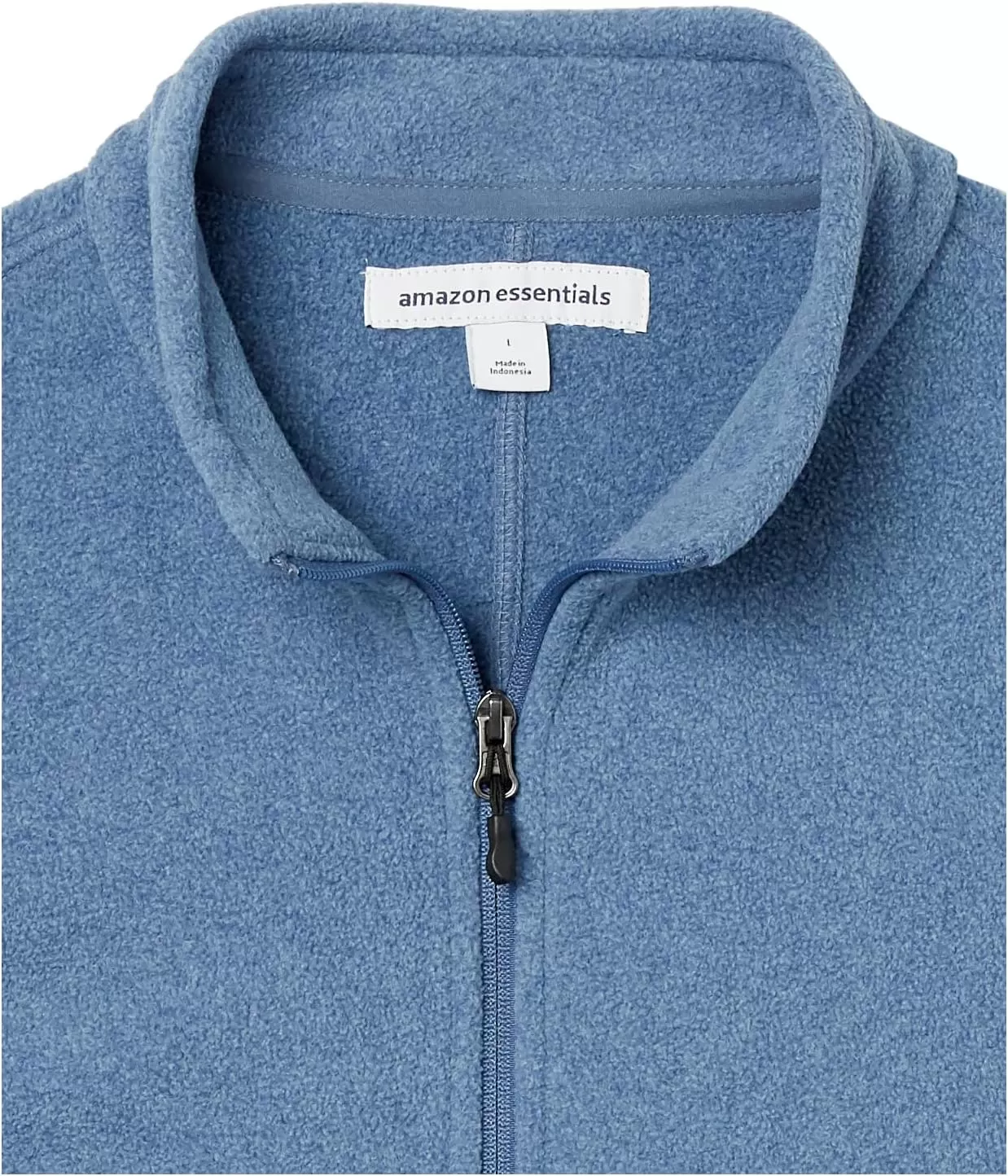 imageAmazon Essentials Mens FullZip Polar Fleece Vest Available in Big ampamp TallBlue Heather
