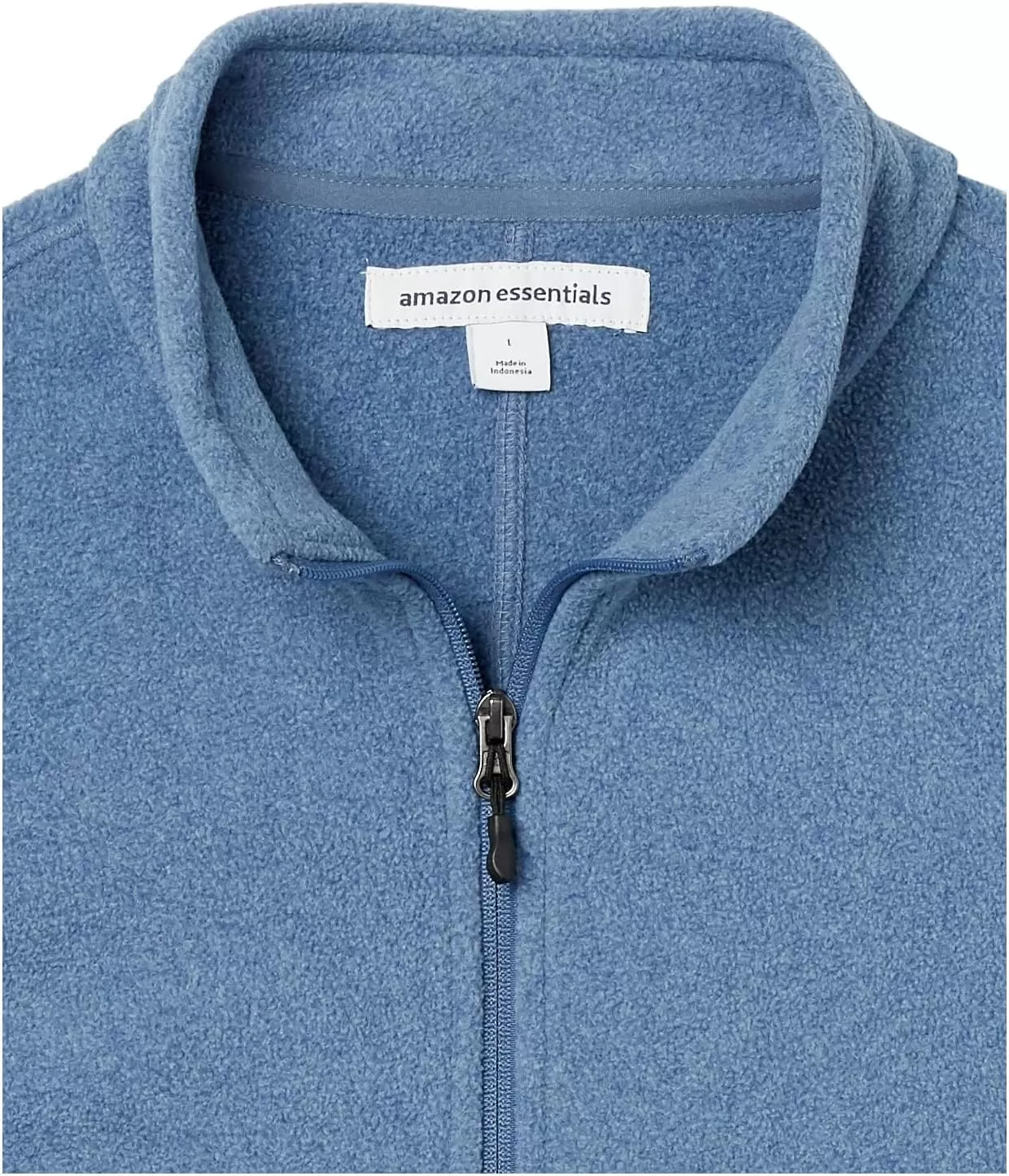 imageAmazon Essentials Mens FullZip Polar Fleece Vest Available in Big ampamp TallBlue Heather