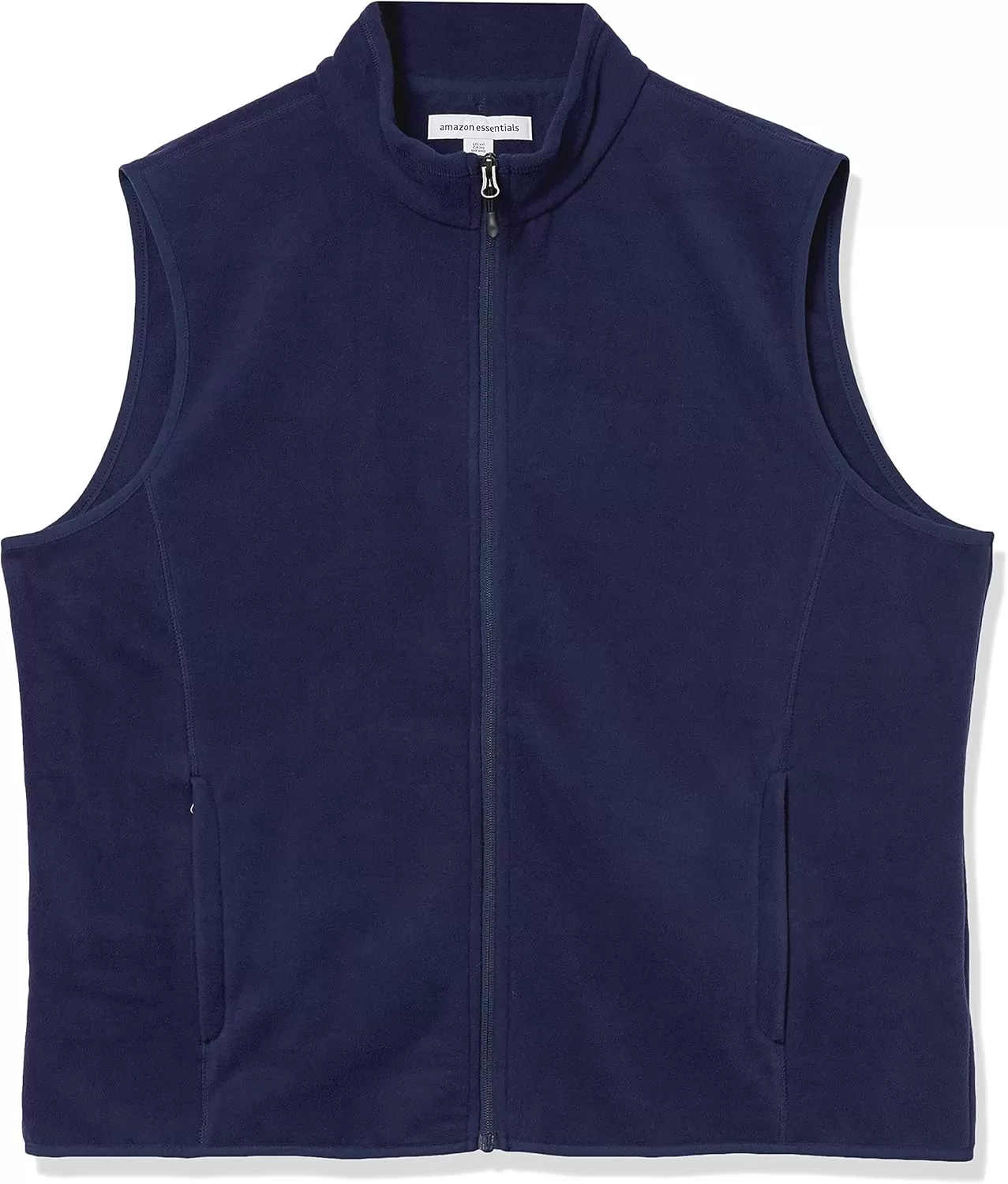 imageAmazon Essentials Mens FullZip Polar Fleece Vest Available in Big ampamp TallNavy