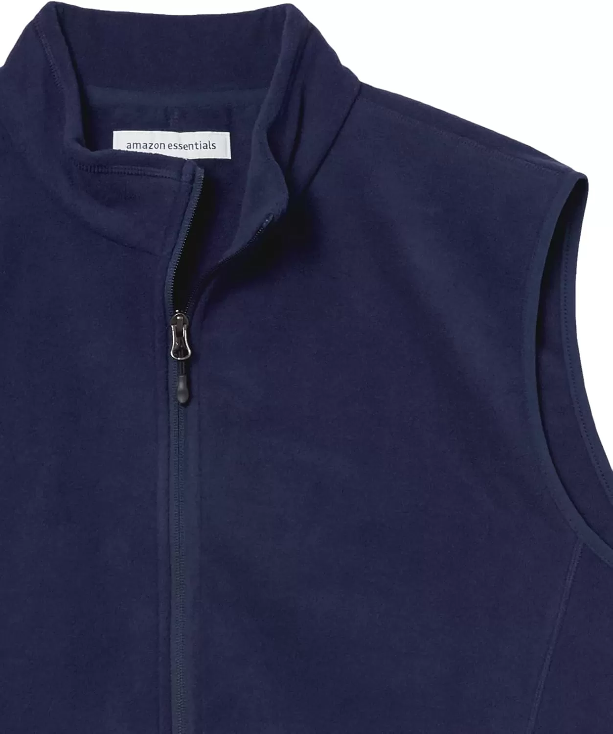 imageAmazon Essentials Mens FullZip Polar Fleece Vest Available in Big ampamp TallNavy