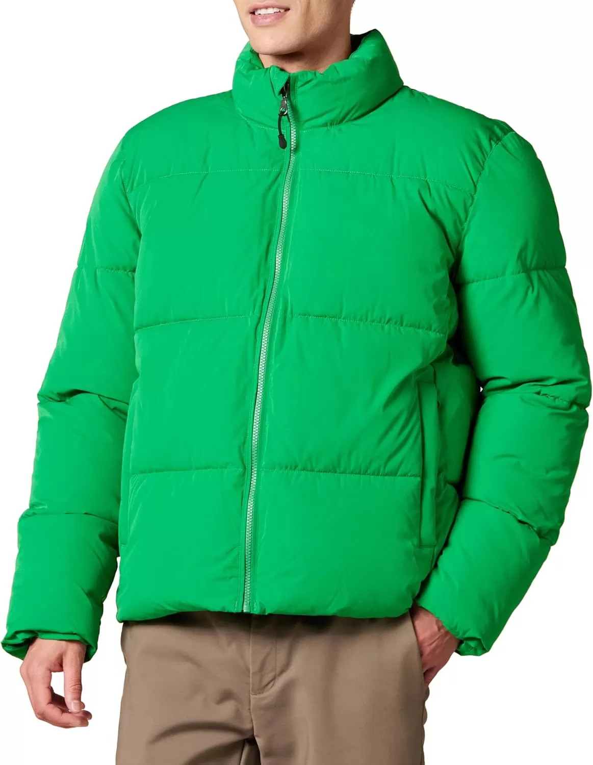 imageAmazon Essentials Mens Mock Neck Heavyweight Puffer Coat Available in Big ampamp TallGreen