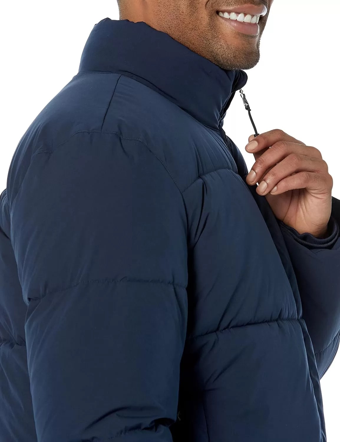 imageAmazon Essentials Mens Mock Neck Heavyweight Puffer Coat Available in Big ampamp TallNavy