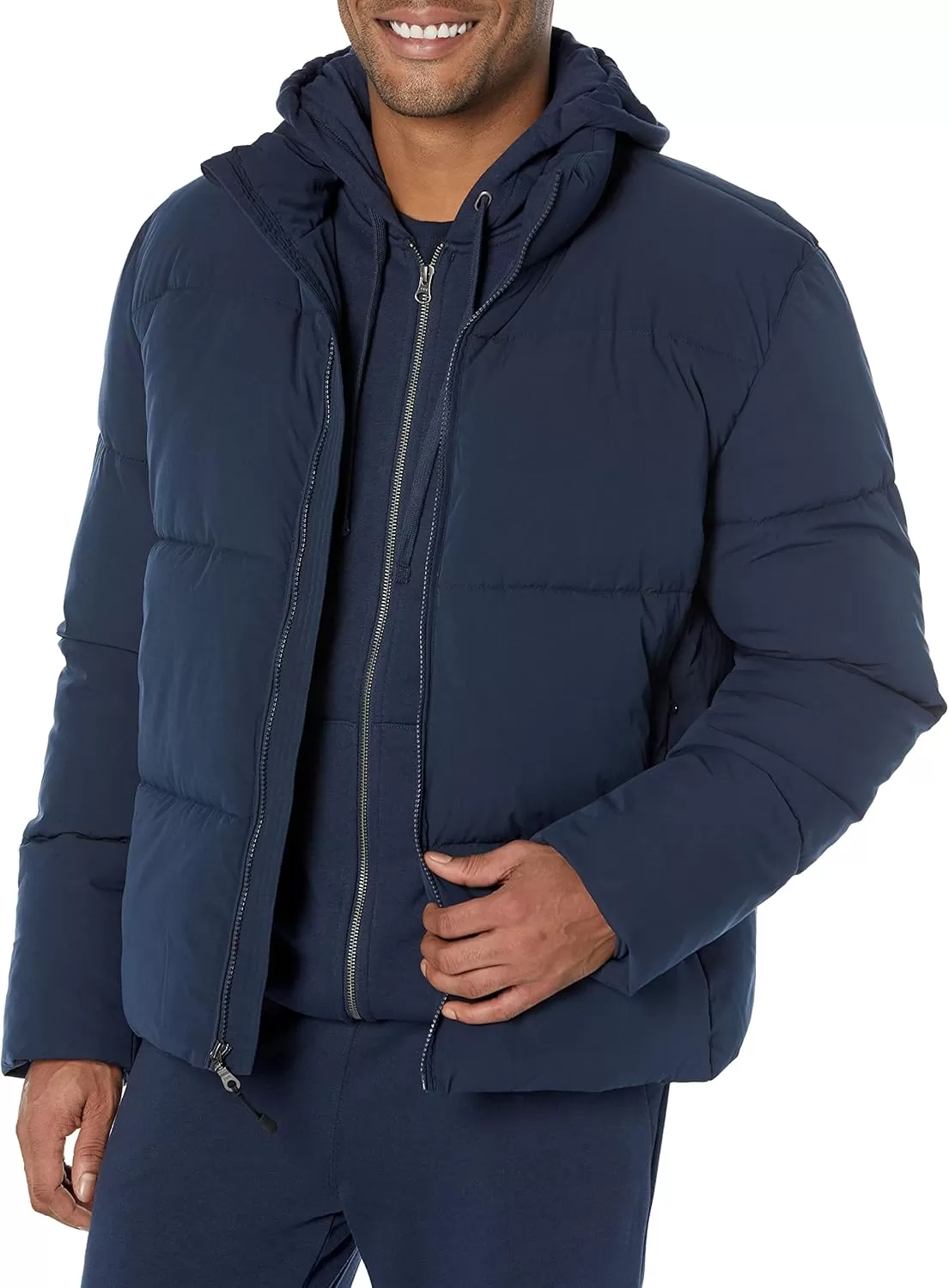 imageAmazon Essentials Mens Mock Neck Heavyweight Puffer Coat Available in Big ampamp TallNavy