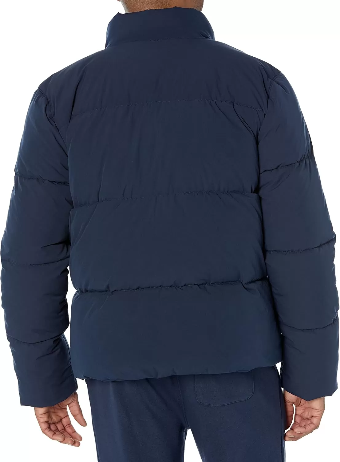 imageAmazon Essentials Mens Mock Neck Heavyweight Puffer Coat Available in Big ampamp TallNavy