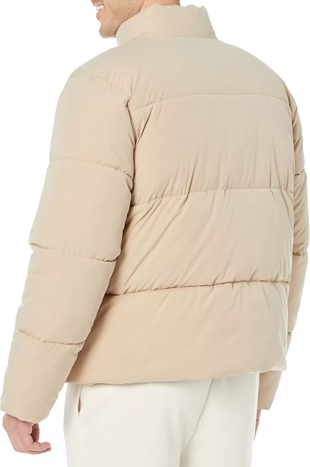 imageAmazon Essentials Mens Mock Neck Heavyweight Puffer Coat Available in Big ampamp TallTan