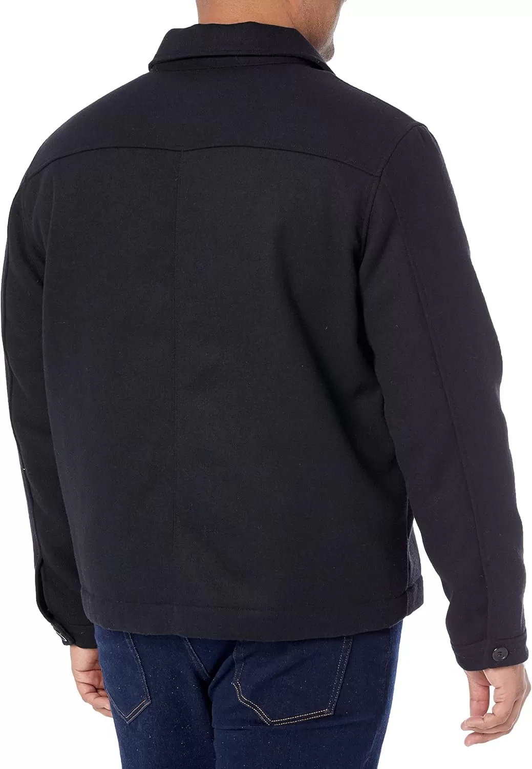 imageAmazon Essentials Mens Wool Bomber Jacket Available in Big ampamp TallBlack