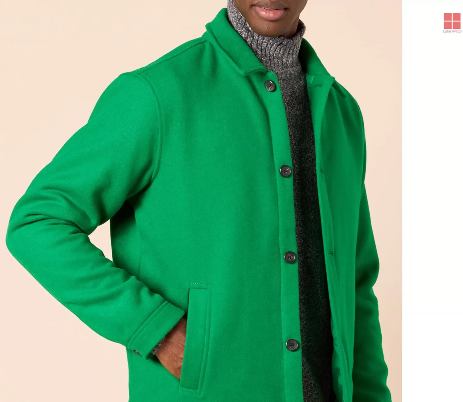 imageAmazon Essentials Mens Wool Bomber Jacket Available in Big ampamp TallGreen