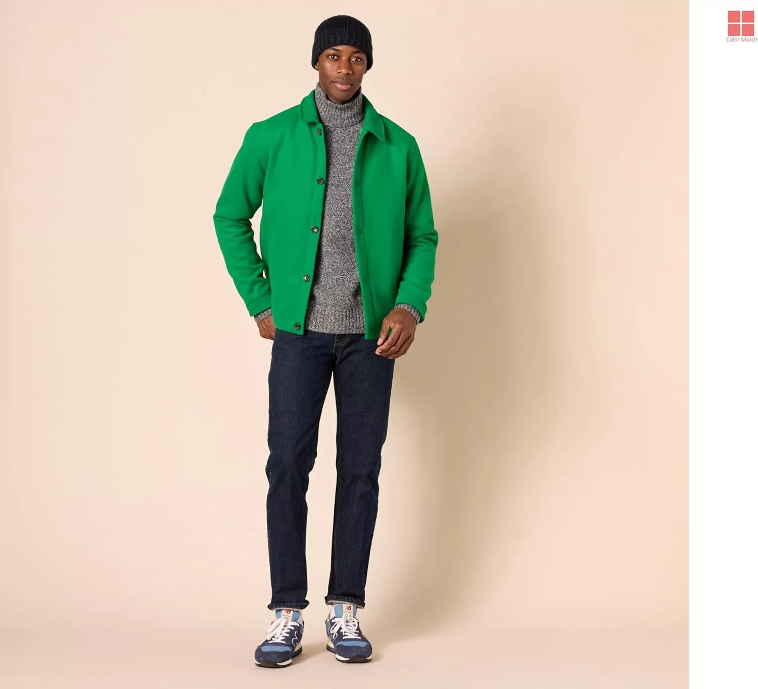 imageAmazon Essentials Mens Wool Bomber Jacket Available in Big ampamp TallGreen