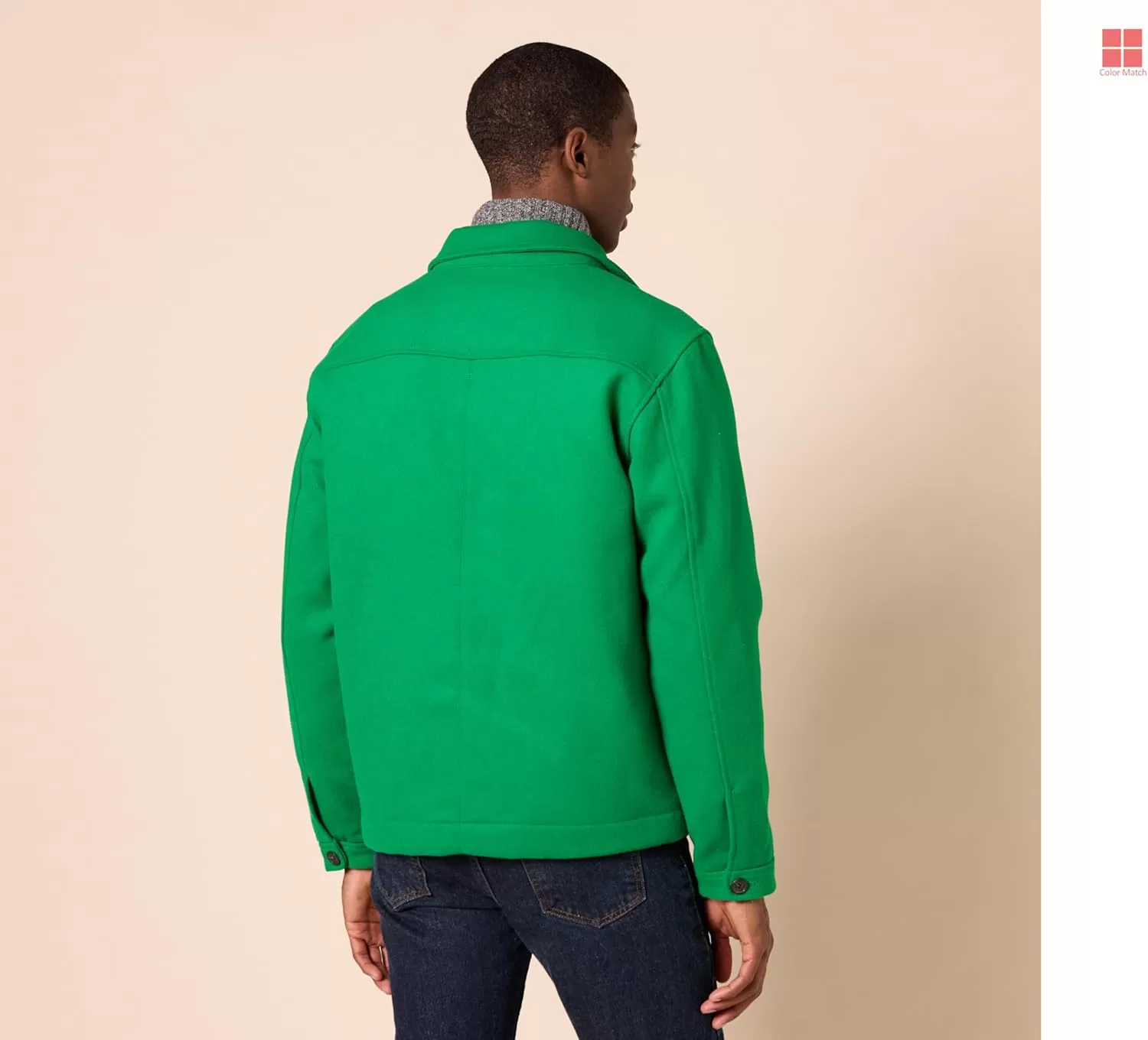 imageAmazon Essentials Mens Wool Bomber Jacket Available in Big ampamp TallGreen