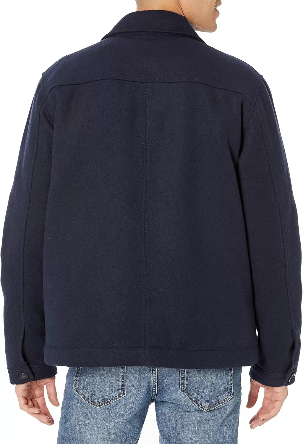 imageAmazon Essentials Mens Wool Bomber Jacket Available in Big ampamp TallNavy