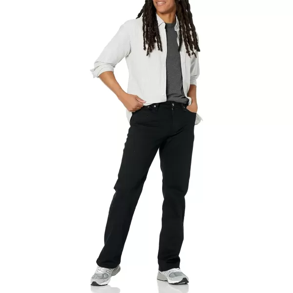 imageAmazon Essentials Jeans for Men Straight Fit BootcutBlack