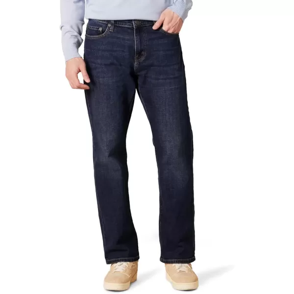 imageAmazon Essentials Jeans for Men Straight Fit BootcutDark Blue Vintage