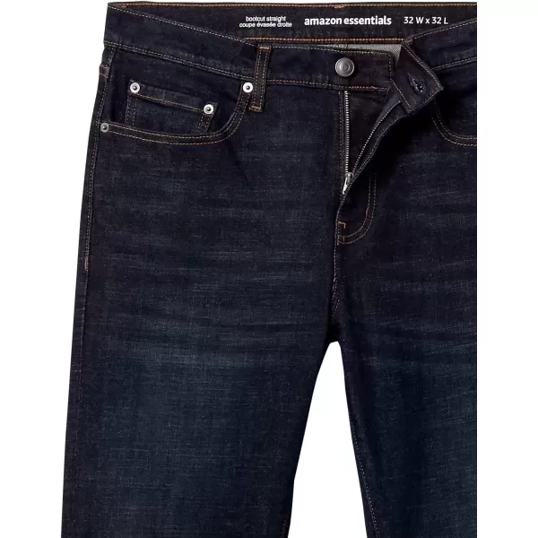 imageAmazon Essentials Jeans for Men Straight Fit BootcutDark Indigo Tie Dye