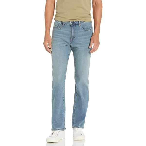 imageAmazon Essentials Jeans for Men Straight Fit BootcutLight Blue Vintage