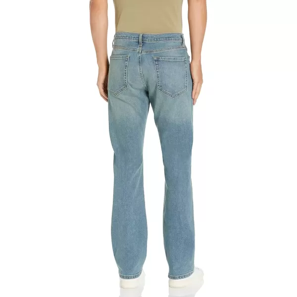 imageAmazon Essentials Jeans for Men Straight Fit BootcutLight Blue Vintage