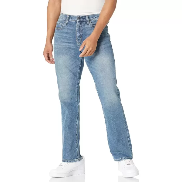 imageAmazon Essentials Jeans for Men Straight Fit BootcutLight Wash