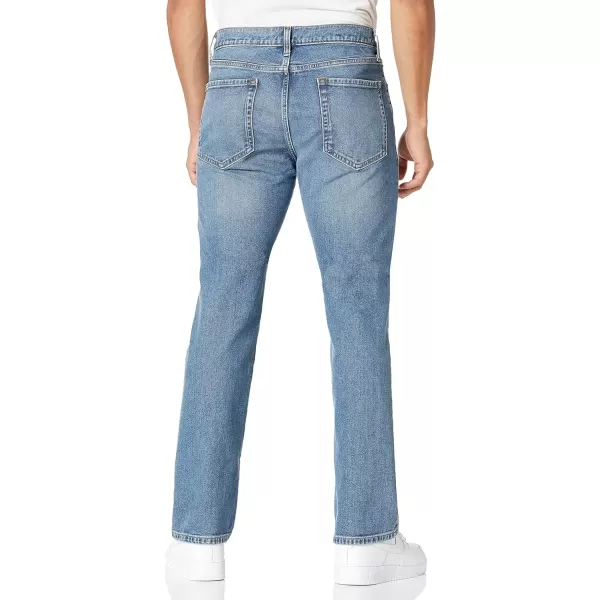 imageAmazon Essentials Jeans for Men Straight Fit BootcutLight Wash