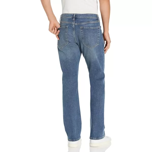 imageAmazon Essentials Jeans for Men Straight Fit BootcutMedium Blue Vintage