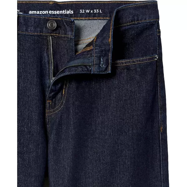 imageAmazon Essentials Jeans for Men Straight Fit BootcutRinsed