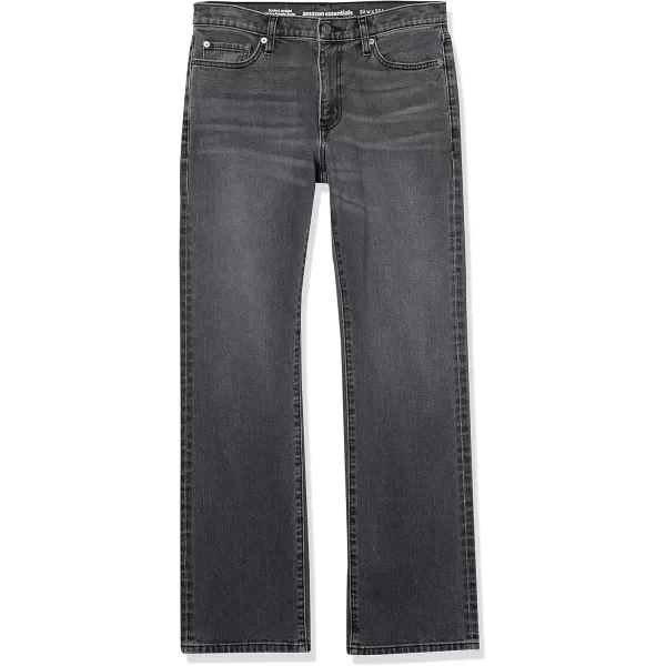 imageAmazon Essentials Jeans for Men Straight Fit BootcutWashed Grey