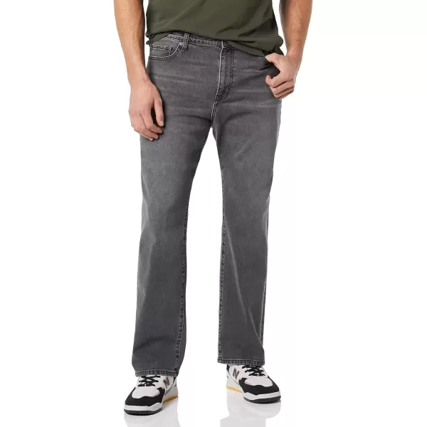 imageAmazon Essentials Jeans for Men Straight Fit BootcutWashed Grey