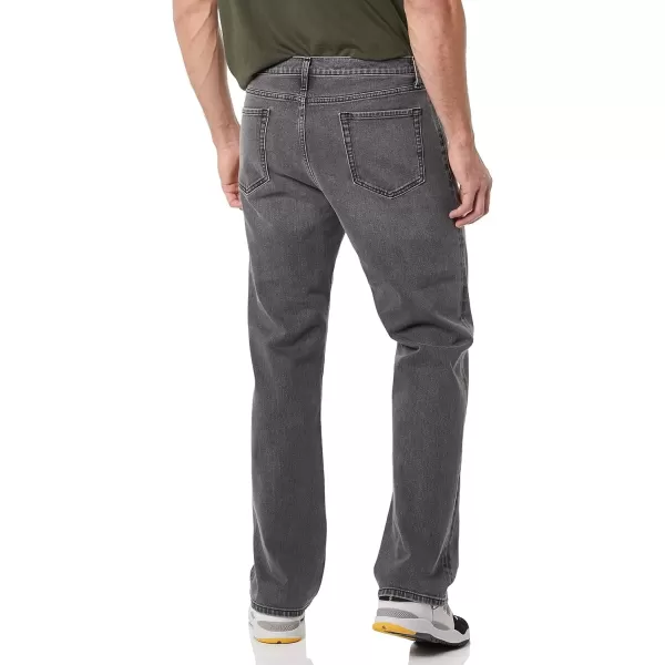 imageAmazon Essentials Jeans for Men Straight Fit BootcutWashed Grey