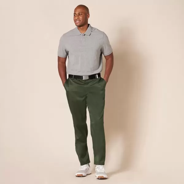 imageAmazon Essentials Mens Athleticfit Stretch Golf Pants Available in Big ampamp TallDark Olive