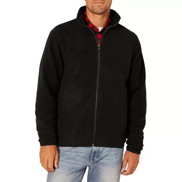 imageAmazon Essentials Mens FullZip Fleece Jacket Available in Big ampamp TallBlack