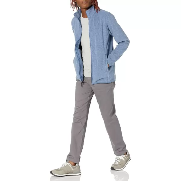 imageAmazon Essentials Mens FullZip Fleece Jacket Available in Big ampamp TallBlue Heather
