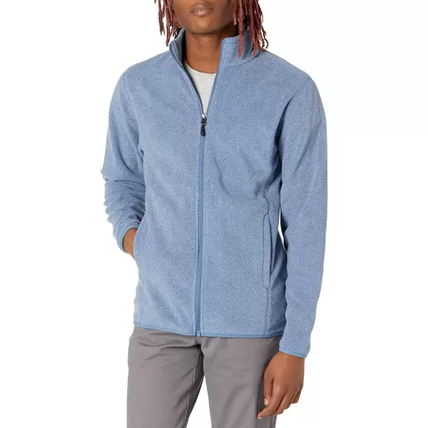 imageAmazon Essentials Mens FullZip Fleece Jacket Available in Big ampamp TallBlue Heather