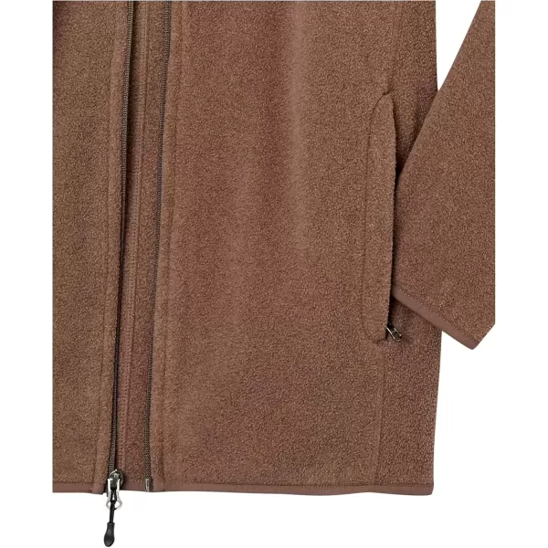 imageAmazon Essentials Mens FullZip Fleece Jacket Available in Big ampamp TallBrown Heather