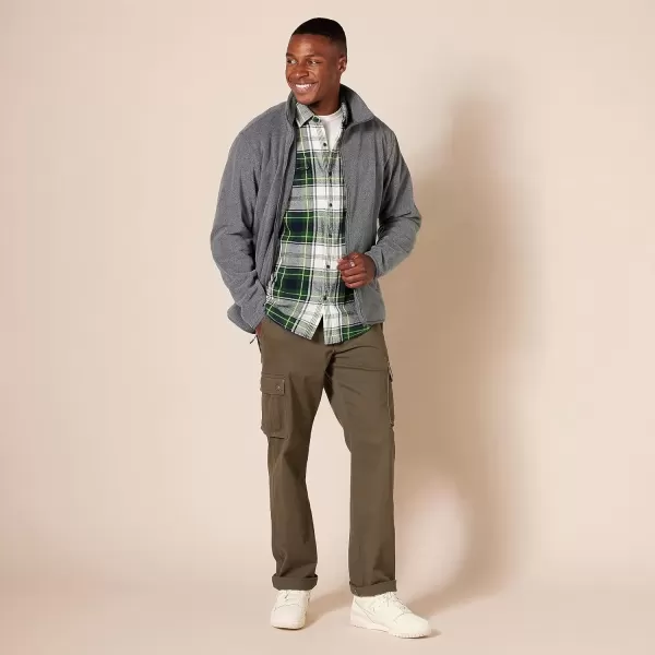 imageAmazon Essentials Mens FullZip Fleece Jacket Available in Big ampamp TallCharcoal Heather