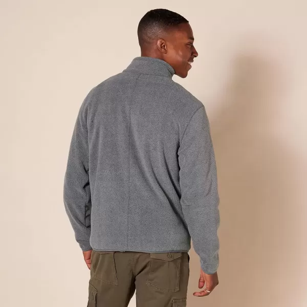 imageAmazon Essentials Mens FullZip Fleece Jacket Available in Big ampamp TallCharcoal Heather