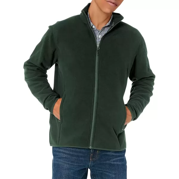 imageAmazon Essentials Mens FullZip Fleece Jacket Available in Big ampamp TallForest Green