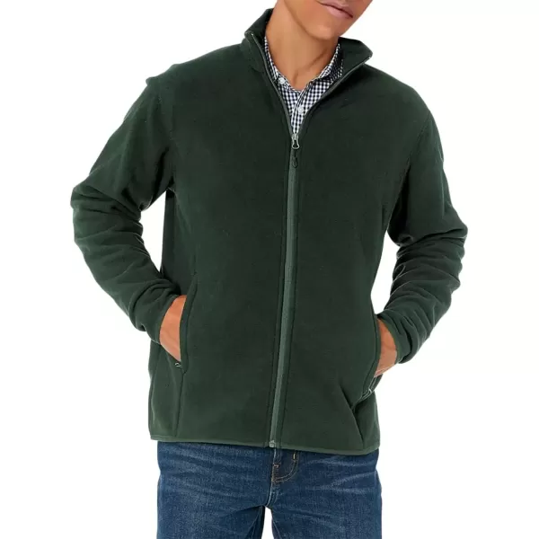 imageAmazon Essentials Mens FullZip Fleece Jacket Available in Big ampamp TallForest Green
