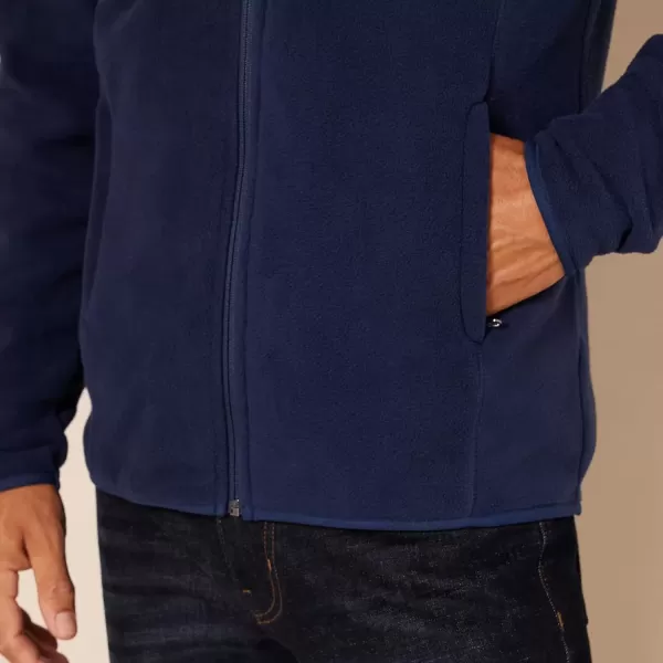 imageAmazon Essentials Mens FullZip Fleece Jacket Available in Big ampamp TallNavy