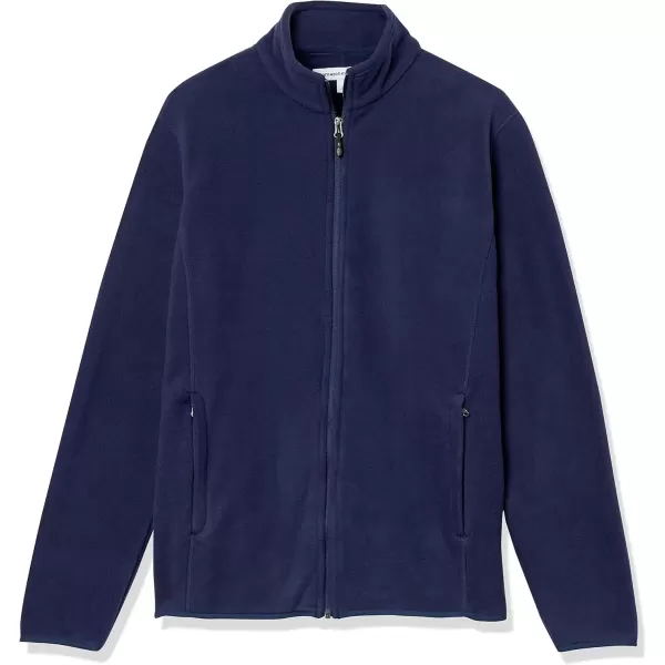 imageAmazon Essentials Mens FullZip Fleece Jacket Available in Big ampamp TallNavy