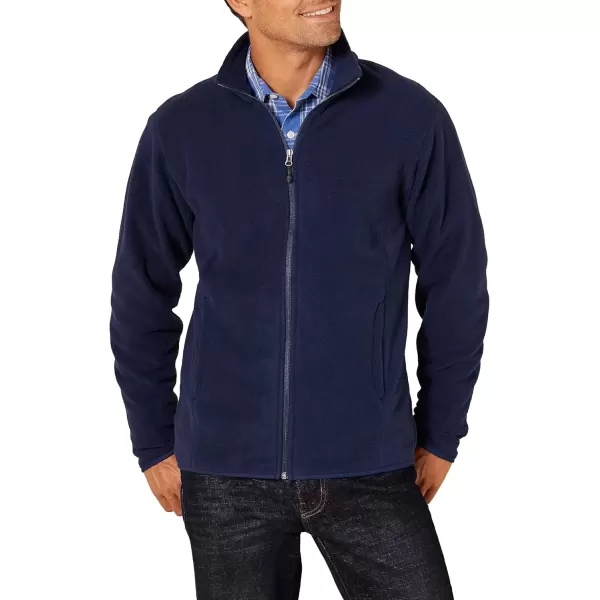 imageAmazon Essentials Mens FullZip Fleece Jacket Available in Big ampamp TallNavy