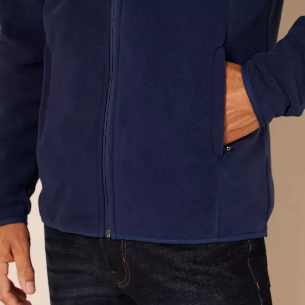 imageAmazon Essentials Mens FullZip Fleece Jacket Available in Big ampamp TallNavy
