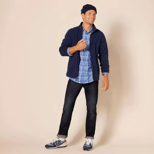 imageAmazon Essentials Mens FullZip Fleece Jacket Available in Big ampamp TallNavy