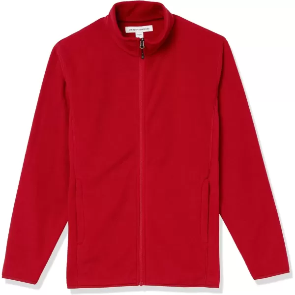 imageAmazon Essentials Mens FullZip Fleece Jacket Available in Big ampamp TallRed